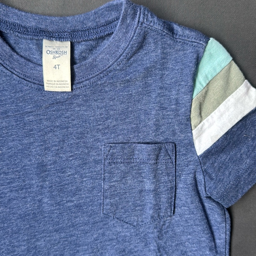 Toddler 2 pc set Blue & Teal Outfit - Picture 4 of 12